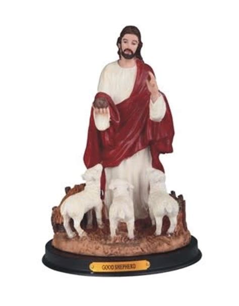 Jesus, Good Shepherd Statue (10") - Reilly's Church Supply & Gift Boutique