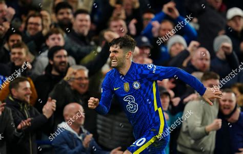 Christian Pulisic Chelsea Celebrates Scoring Goal Editorial Stock Photo ...