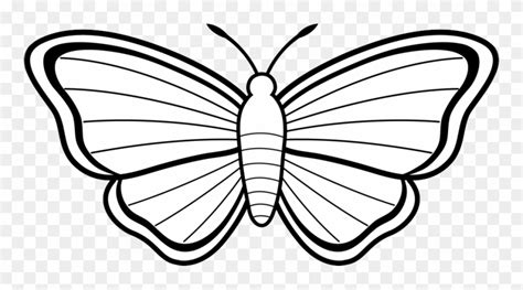 Black And White Butterfly Clip Art - Butterfly Images For Colouring ...