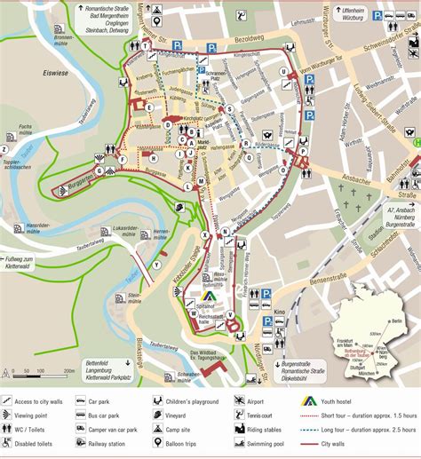 Map Of Rothenburg Ob Der Tauber