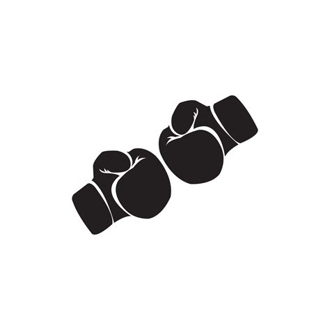 simple boxing gloves icon vector logo 9003350 Vector Art at Vecteezy