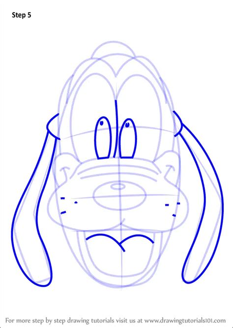 How to Draw Pluto Face from Mickey Mouse Clubhouse (Mickey Mouse ...