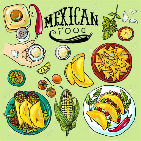 Mexican Food Illustration Royalty Free Cliparts, Vectors, And Stock ...