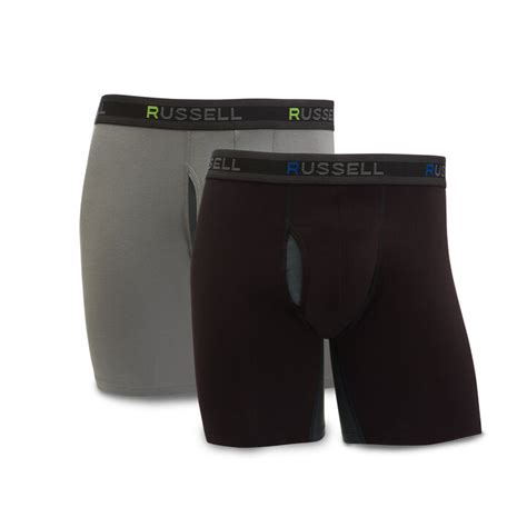 Men's Cotton Performance Long Leg Boxer Briefs (2 Pack)