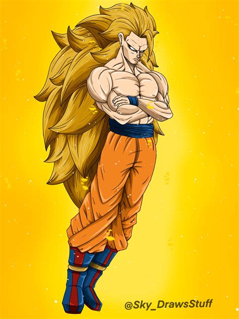 ArtStation - Dragon ball - goku super saiyan 3