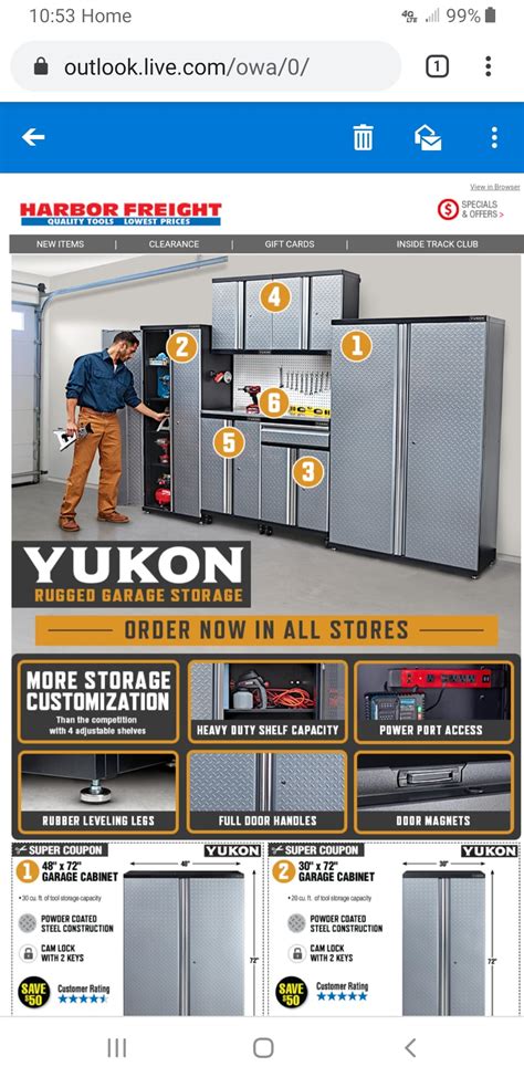 Yukon storage cabinets looking surprisingly good. : r/harborfreight