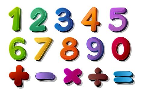 numbers and maths symbols 414879 Vector Art at Vecteezy