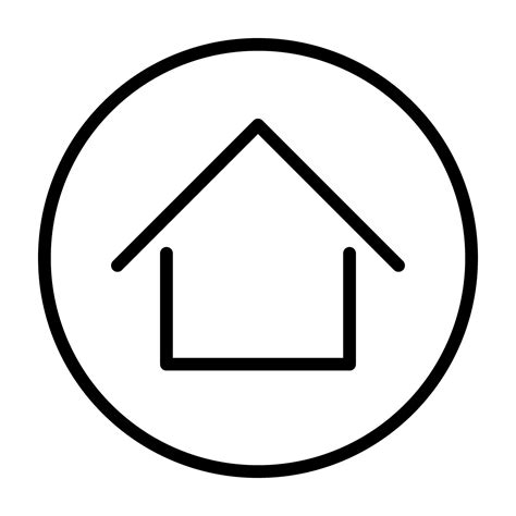 Simple home button icon. Vector. 26530395 Vector Art at Vecteezy