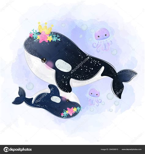 Cute Killer Whale Clip Art