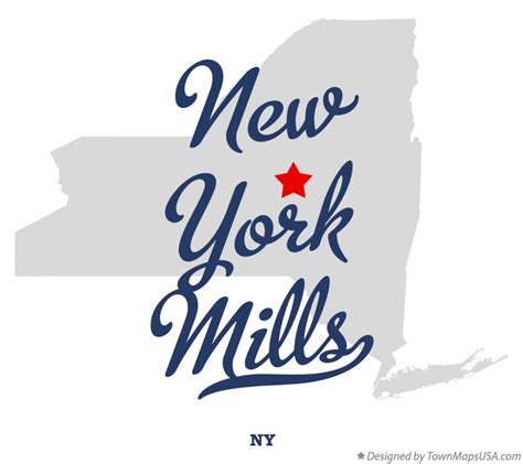 Map of New York Mills, NY, New York