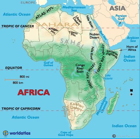 Geografía de África - Atlas del Mundo