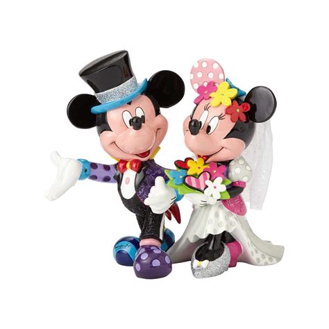 Buy Disney by Britto Mickey Mouse and Minnie Mouse Wedding Stone Resin ...