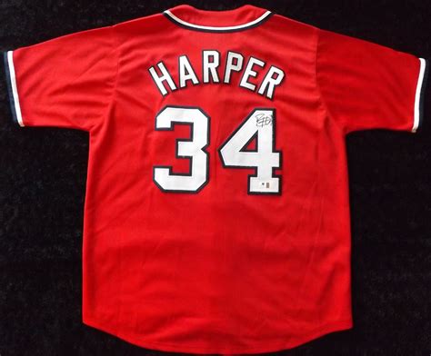 Lot Detail - BRYCE HARPER SIGNED WASHINGTON NATIONALS JERSEY