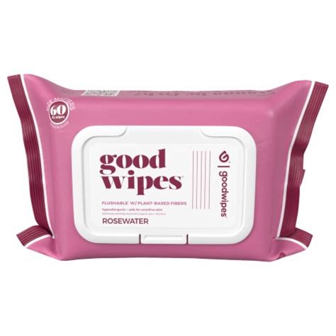 Goodwipes® Rosewater Flushable Wipes, 60 ct - Kroger