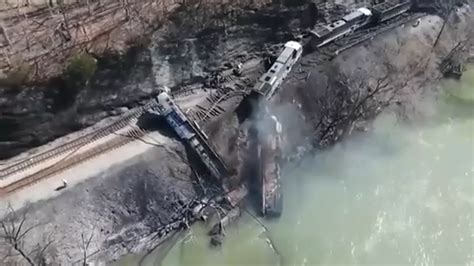 CSX derailment: Freight train derails after striking rockslide in West ...