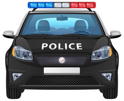 Free Front view stock Police Auto Picture Clipart for Download