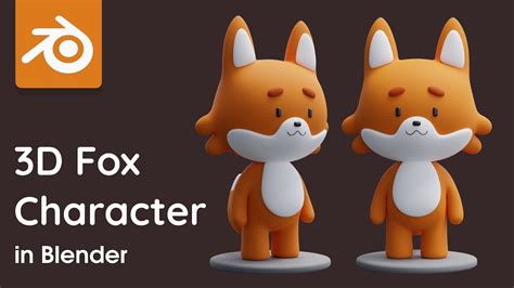 3D Fox Character Modeling | Blender Tutorial for Beginners [RealTime ...