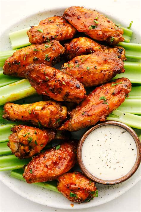 Air Fryer Chicken Wings with Honey Buffalo Sauce | The Recipe Critic