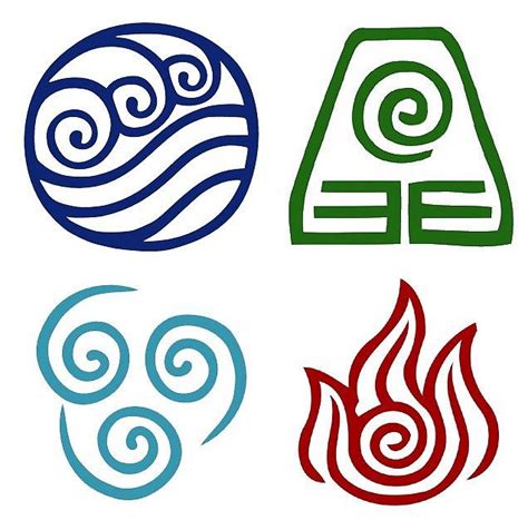 Avatar Element Symbols by lonelycubone | Redbubble | Avatar tattoo ...