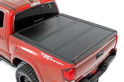 2016-2023 Toyota Tacoma 72" Low Profile Hard Tri-Fold Bed Cover - Rough ...