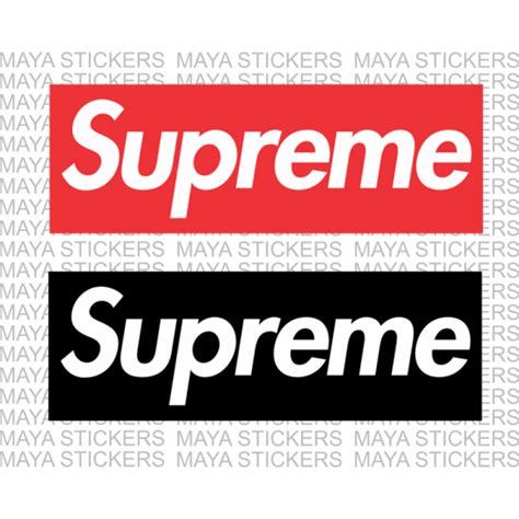 Supreme Smurfs Box Logo Sticker Set | lupon.gov.ph