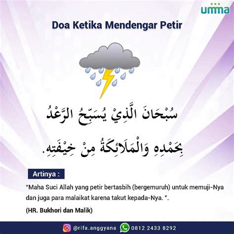 Doa Ketika Mendengar Petir