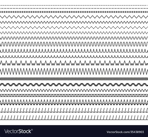 Sewing machine stitches seamless sew Royalty Free Vector