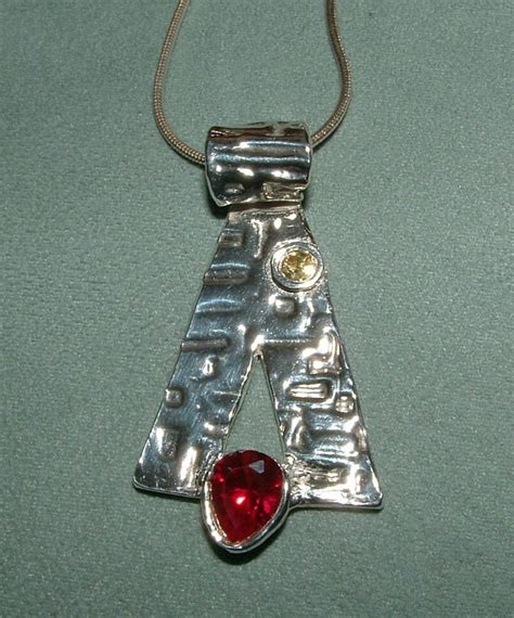 Fine Silver Pyramid Pendant by SilverStreak on Etsy