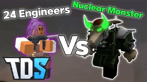 24 Engineers Vs Nuclear Monster (with supports) | Tower Defense ...