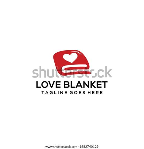 Creative Modern Blanket Heart Sign Logo Stock Vector (Royalty Free ...