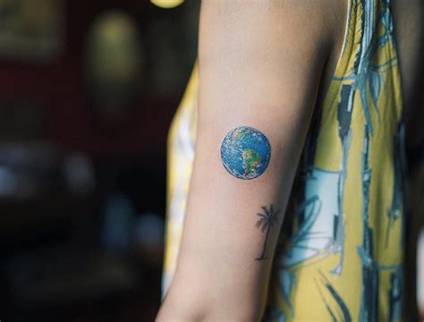 20 Vivid Earth Tattoo Designs and Ideas - TattooBloq | Earth tattoo ...