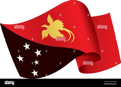 Papua New Guinea flag, vector Stock Vector Image & Art - Alamy