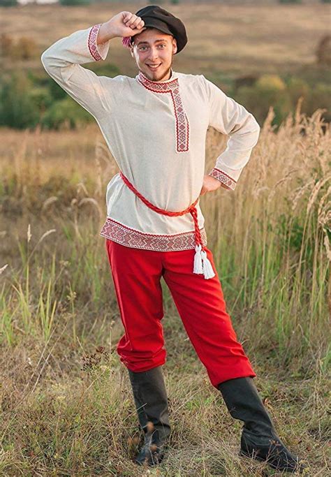 Amazon.com: Russian costume men national traditional wear dance costume ...