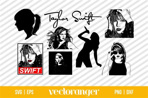 Taylor Swift Silhouette SVG Bundle | Vectoranger