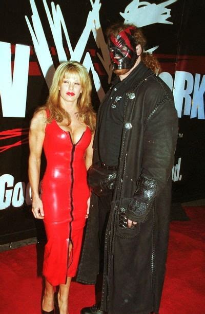 Raw is Blake : Kane and Tori at the opening of WWF New York, Jan....