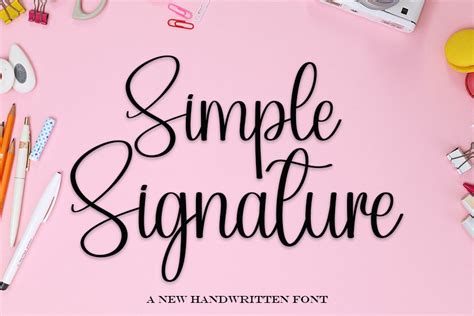 Simple Signature Font by putrasyahreza00 · Creative Fabrica