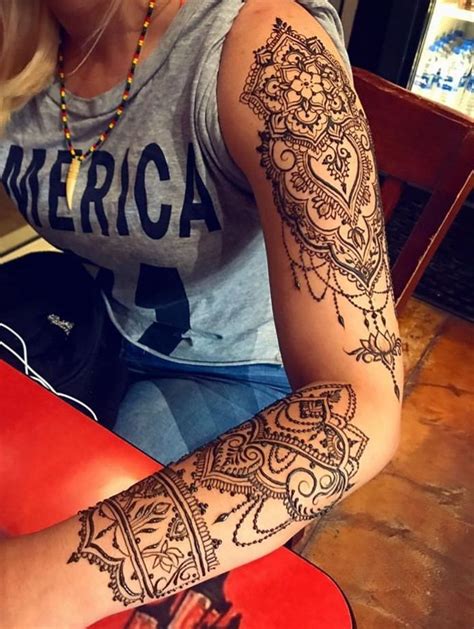 Henna Sleeve Tattoo : #Мехенди #мехендипитер #мехендиспб #хнаспб # ...