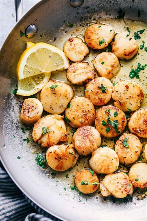 Garlic Butter Herb Scallops - Optimum Recipes