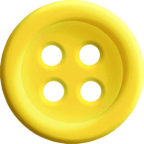 Yellow Sewing Button With 4 Hole PNG Image - PurePNG | Free transparent ...