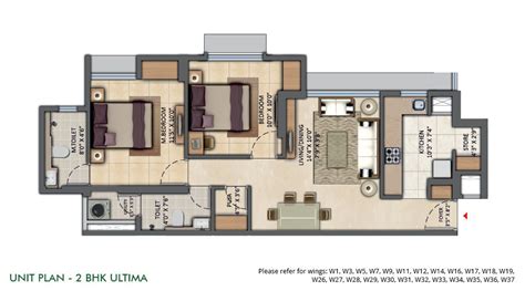 Lodha Amara 1 Bhk Floor Plan - floorplans.click