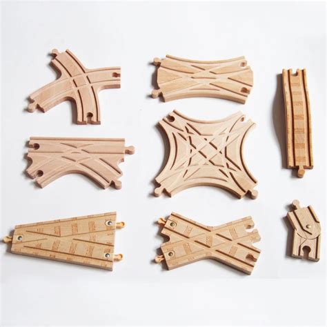 Special track wooden train tracks Fit for brio Wooden toy Magnetic ...