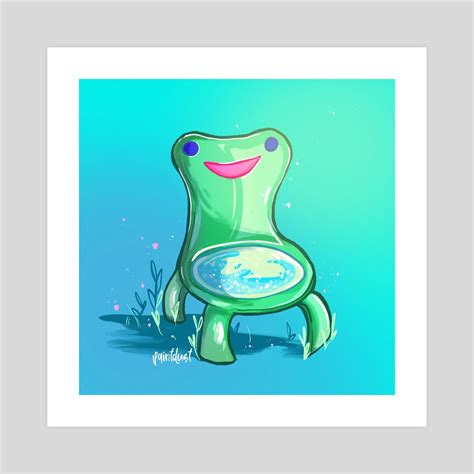 Froggy Chair, an art print by Aly Jones - INPRNT