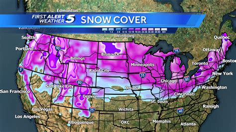 Current U.S. snow cover 38 percent more than last month