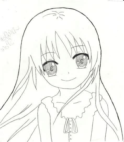 Anime Girl Drawing Easy at PaintingValley.com | Explore collection of ...