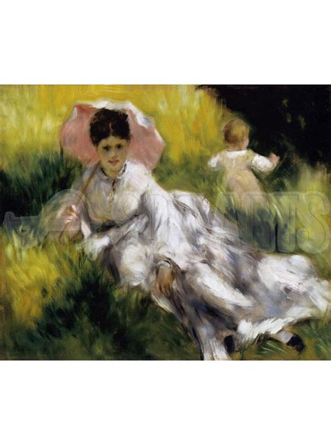 Woman With Parasol 1873 by Pierre-Auguste Renoir, Famous Painting ...