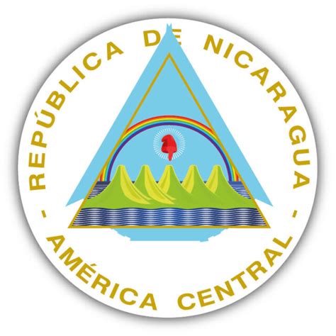 Nicaragua Coat Of Arms Car Bumper Sticker Decal - 9'', 12'' or 14'' | eBay