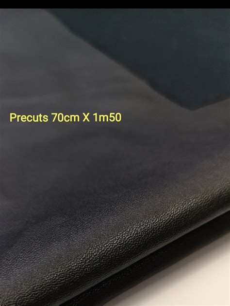 Faux Leather – (Soft Pleather) Precuts – 70cm X 1m50 Black | FabricStore