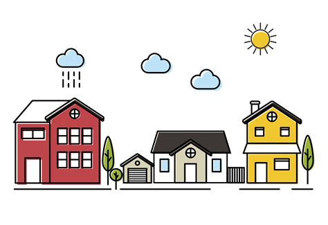 Small town vector - Download Free Vectors, Clipart Graphics & Vector Art