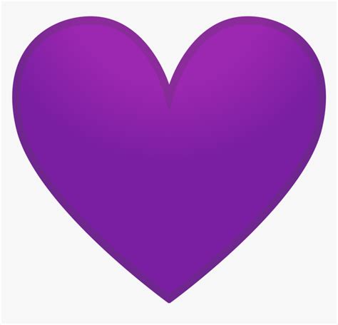 Purple Heart Icon - Emoji Purple Heart, HD Png Download - kindpng