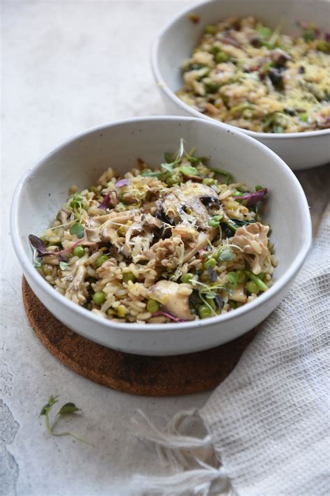 Mushroom and Leek Vegan Risotto — Teri-Ann Carty | Vegan Food & Photography